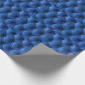 Papier Cadeau Cuir bleu Texture : Arrière - plan luxueux (Coin)