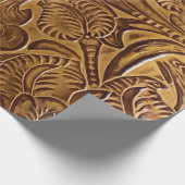 Papier Cadeau Cuir Brown Faux (Coin)