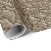 Papier Cadeau Cuir Brown Faux (Coin rond)