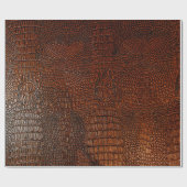 Papier Cadeau Cuir brun texturecuir,abstrait,antique, ,ar (Plat)