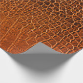 Papier Cadeau Cuir de crocodile Brown (Coin)