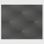 Papier Cadeau Cuir Emu Noir Ressemblant À Un Cuir (Plat)