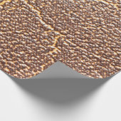 Papier Cadeau Cuir naturel couverture texture abstraite, âgée, (Coin)
