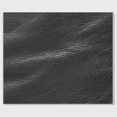 Papier Cadeau Cuir noir (Plat)