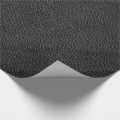 Papier Cadeau Cuir noir de Faux (Coin)