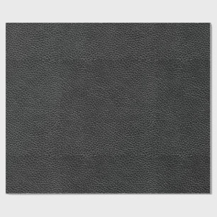 Papier Cadeau Cuir noir de Faux