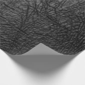 Papier Cadeau Cuir noir de Faux (Coin)