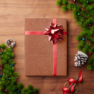 Papier Cadeau cuir orange