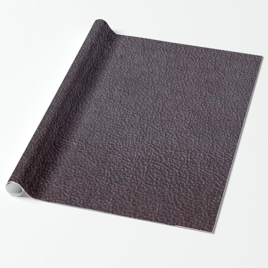 Papier Cadeau Cuir pourpre Faux Grain (Déroulé)