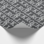 Papier Cadeau Cuir Rock & Roll modifiable (Coin)