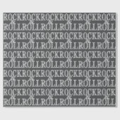 Papier Cadeau Cuir Rock & Roll modifiable (Plat)