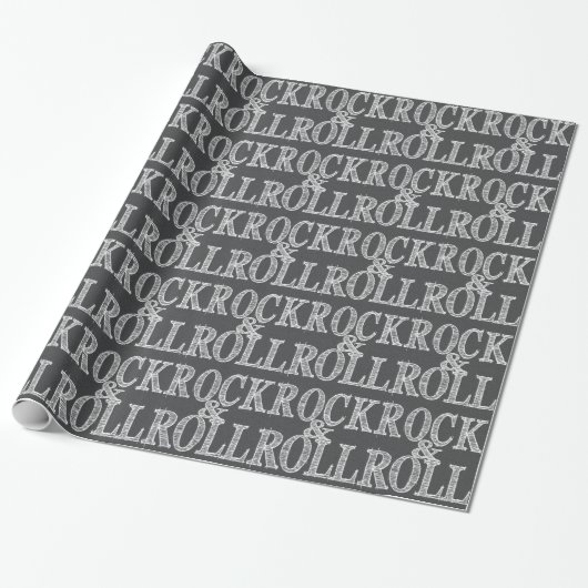Papier Cadeau Cuir Rock & Roll modifiable (Déroulé)