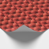 Papier Cadeau Cuir rouge texturé : Détails du matériau (Coin)