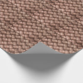 Papier Cadeau Cuir tissé, arrière - plan couleur bronze. (Coin)