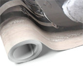 Papier Cadeau Cuisez le moteur à la vapeur de train, le (Coin rond)