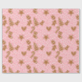 Papier Cadeau Cuisine Brown et blanche Noël rose (Plat)