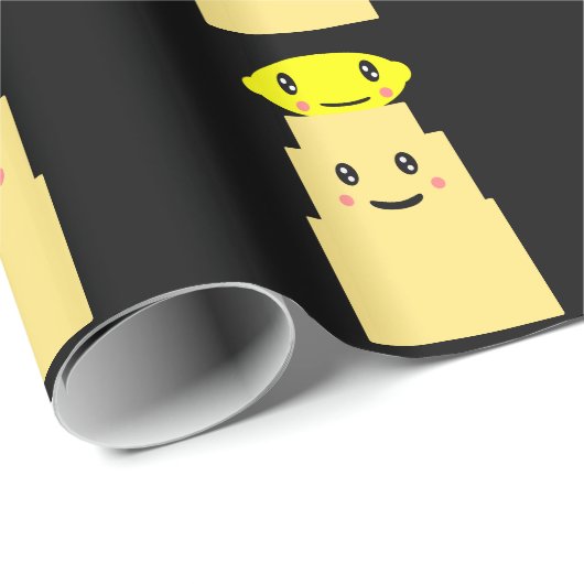 Papier Cadeau Cuisine de citron (Coin rond)