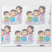 Papier Cadeau Cuisine familiale (Plat)