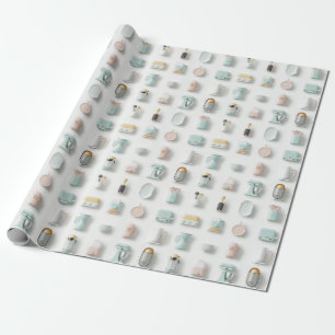 Papier Cadeau Cuisine gadget icônes motif