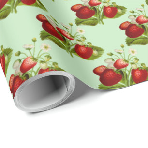 Papier Cadeau Cuisine personnalisée fraise