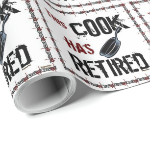 Papier Cadeau Cuisinier retraité