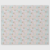Papier Cadeau Cuisson aquarelle au gris clair (Plat)