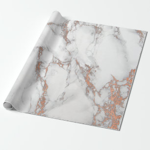 Papier Cadeau Cuivre en pierre de brosses brillantes de marbre