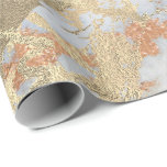 Papier Cadeau Cuivre gris Foxier Rose or marbre brillant métal<br><div class="desc">Minimalisme et élégance selon les tendances actuelles de décoration intérieure. Pour De Nombreuses Occasions De Glam De Luxe</div>
