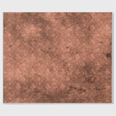 Papier Cadeau Cuivre Penny Goth Perdu Damask Papier d'enveloppem (Plat)