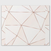 Papier Cadeau Cuivre texture polygonale métallique avec brillant (Plat)