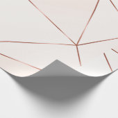 Papier Cadeau Cuivre texture polygonale métallique avec brillant (Coin)