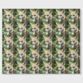 Papier Cadeau Cunning Fennec Fox, (Plat)