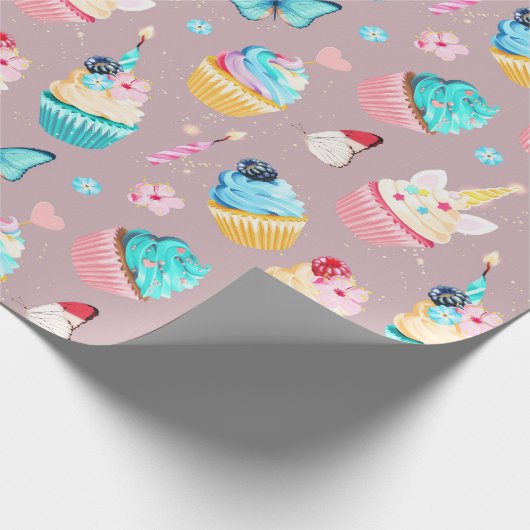 Papier Cadeau Cupcake (Coin)