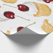 Papier Cadeau Cupcake à la cerise (Coin)