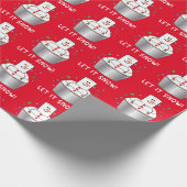 Papier Cadeau Cupcake de neige aux fêtes (Coin)