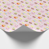 Papier Cadeau Cupcake Design Anniversaire Papier d'enveloppement (Coin)