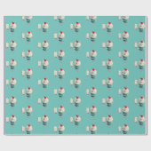 Papier Cadeau Cupcake, Fourche et prise légère (Plat)