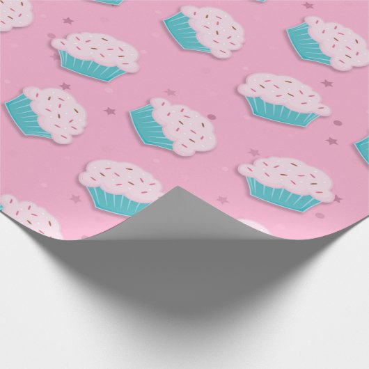 Papier Cadeau Cupcake Geschenkpapier (Coin)