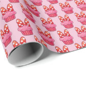 Papier Cadeau Cupcake Wrapping Paper (Coin rond)
