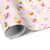 Papier Cadeau Cupcakes (Coin rond)