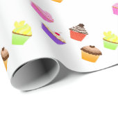 Papier Cadeau Cupcakes (Coin rond)
