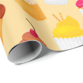 Papier Cadeau Cupcakes (Coin rond)