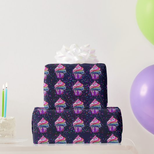 Papier Cadeau Cupcakes (Cadeaux de fête)