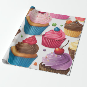 Papier Cadeau Cupcakes