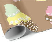 Papier Cadeau Cupcakes Delicious Decorated Birthday (Coin rond)