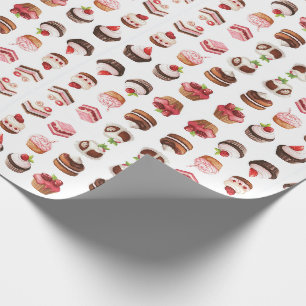 Papier Cadeau Cupcakes et friandises