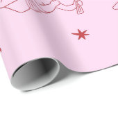 Papier Cadeau Cupidon  pattern (Coin rond)