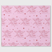 Papier Cadeau Cupidon  pattern (Plat)