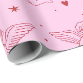 Papier Cadeau Cupidon  pattern (Coin rond)