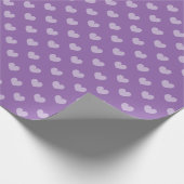 Papier Cadeau Cur pourpre personnalisé motif Noël (Coin)